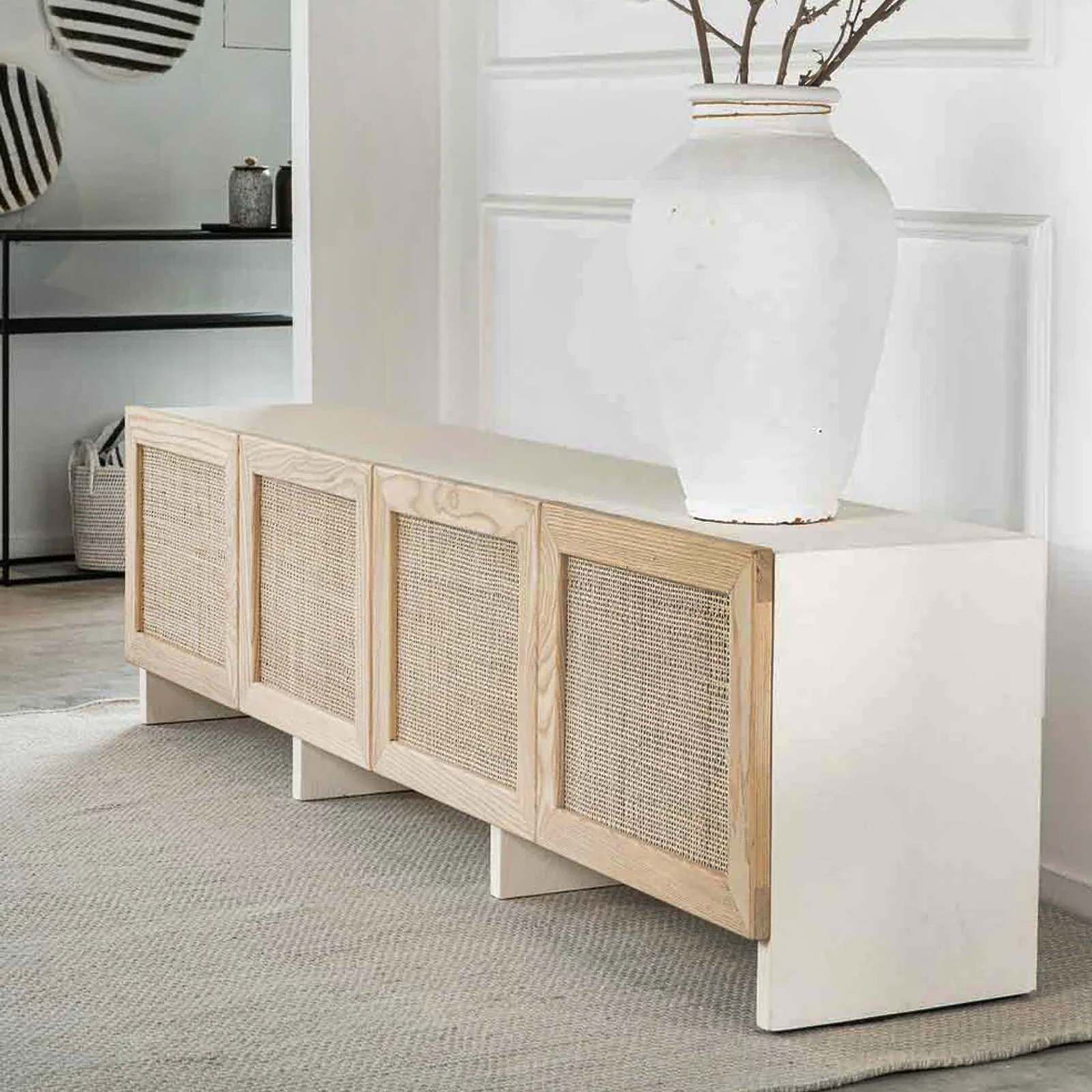 Dallas Tv Unit - Wood and Steel Furnitures