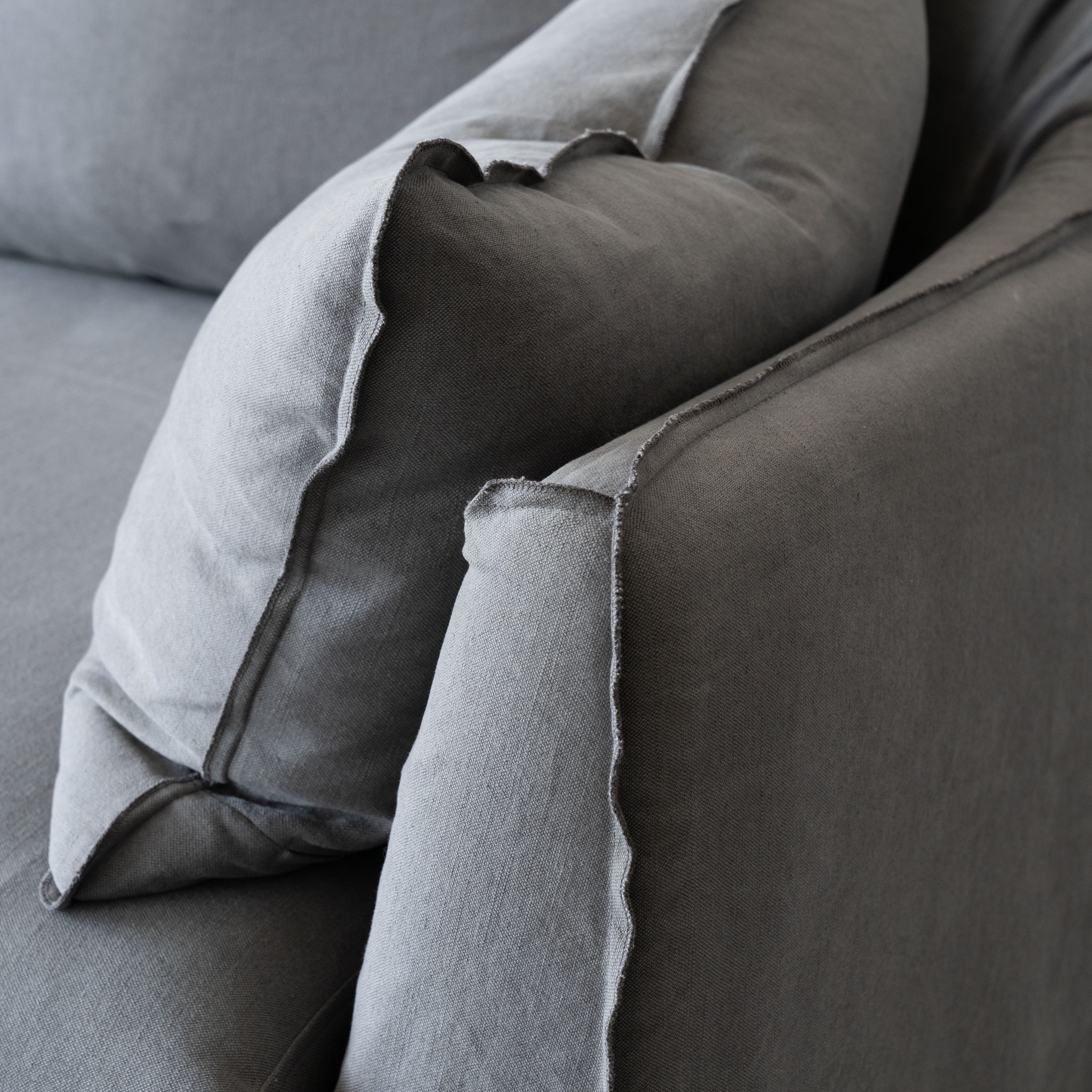 Clara Sofa- Dark Grey - Wood and Steel Furnitures