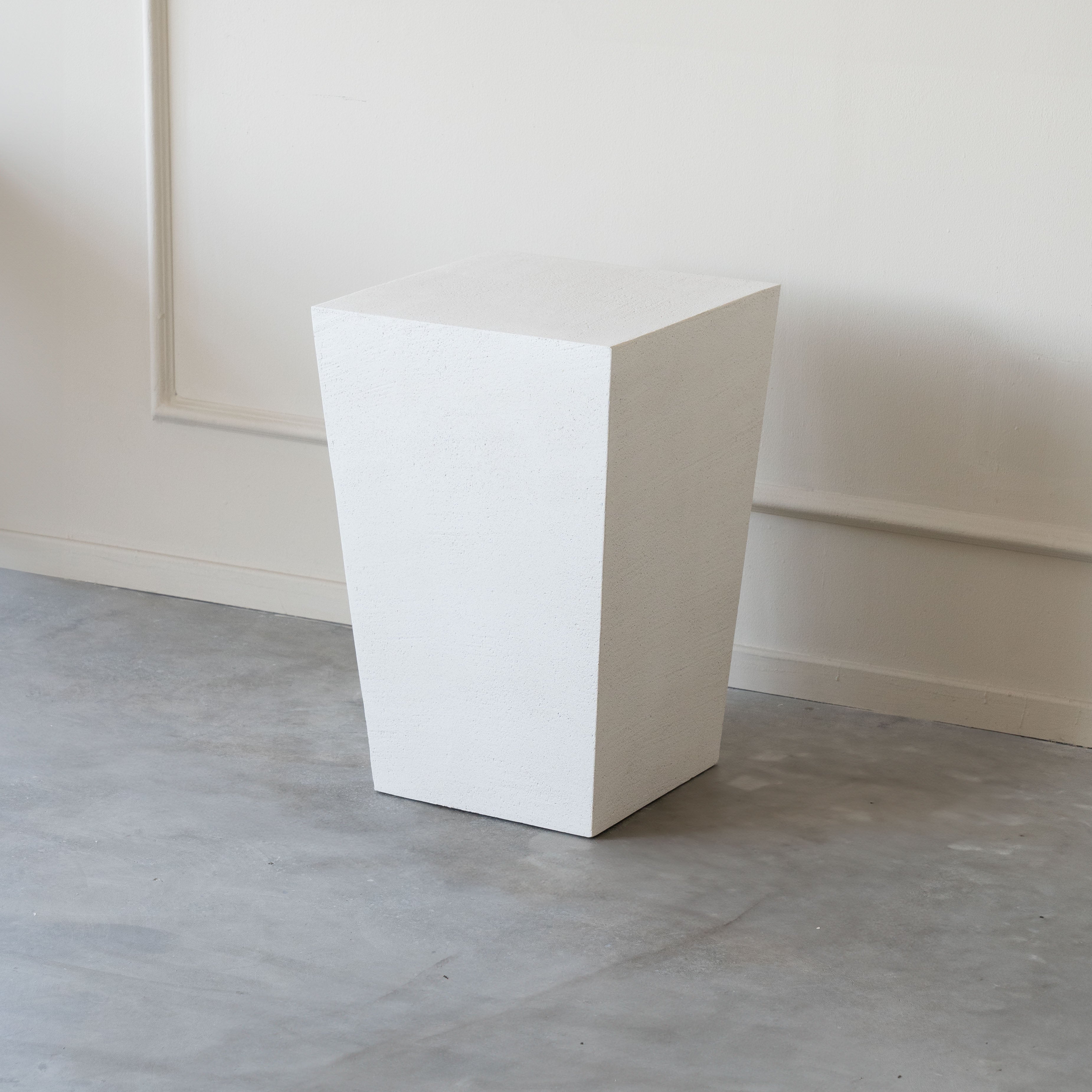 Alaska Concrete Pedestal / Side Table - Wood and Steel Furnitures