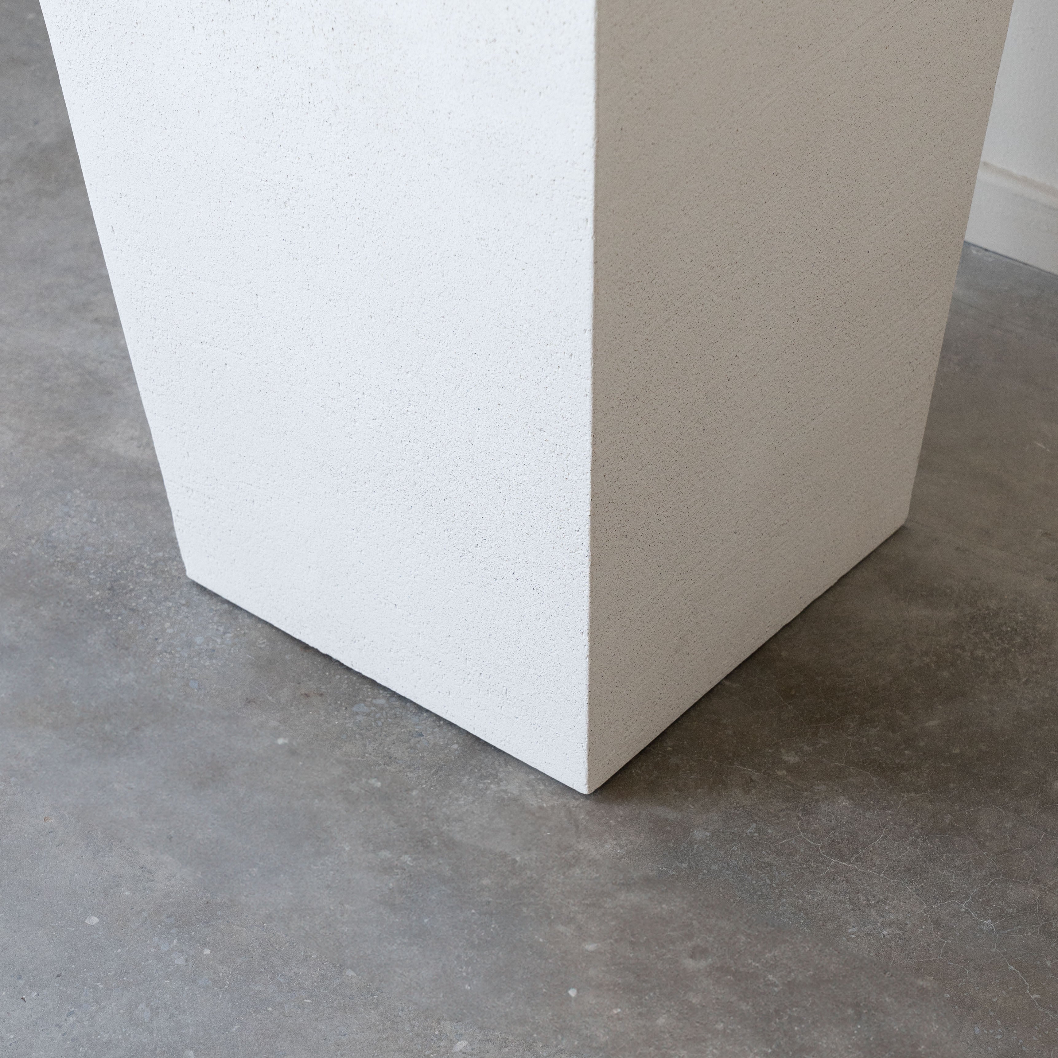 Alaska Concrete Pedestal / Side Table - Wood and Steel Furnitures