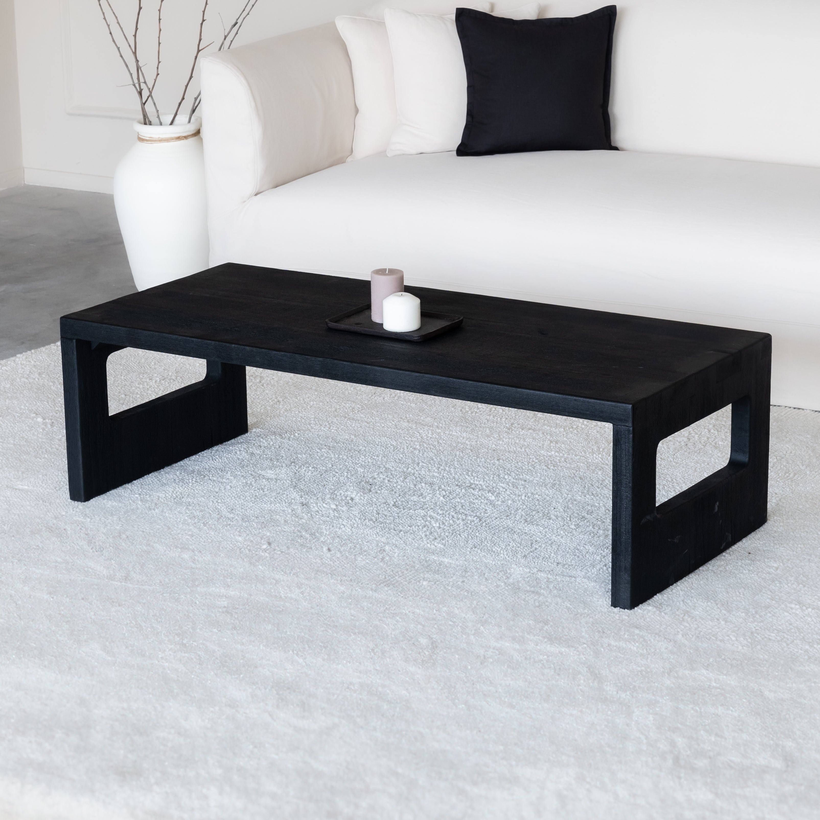 Akari Coffee Table - Wood and Steel Furnitures