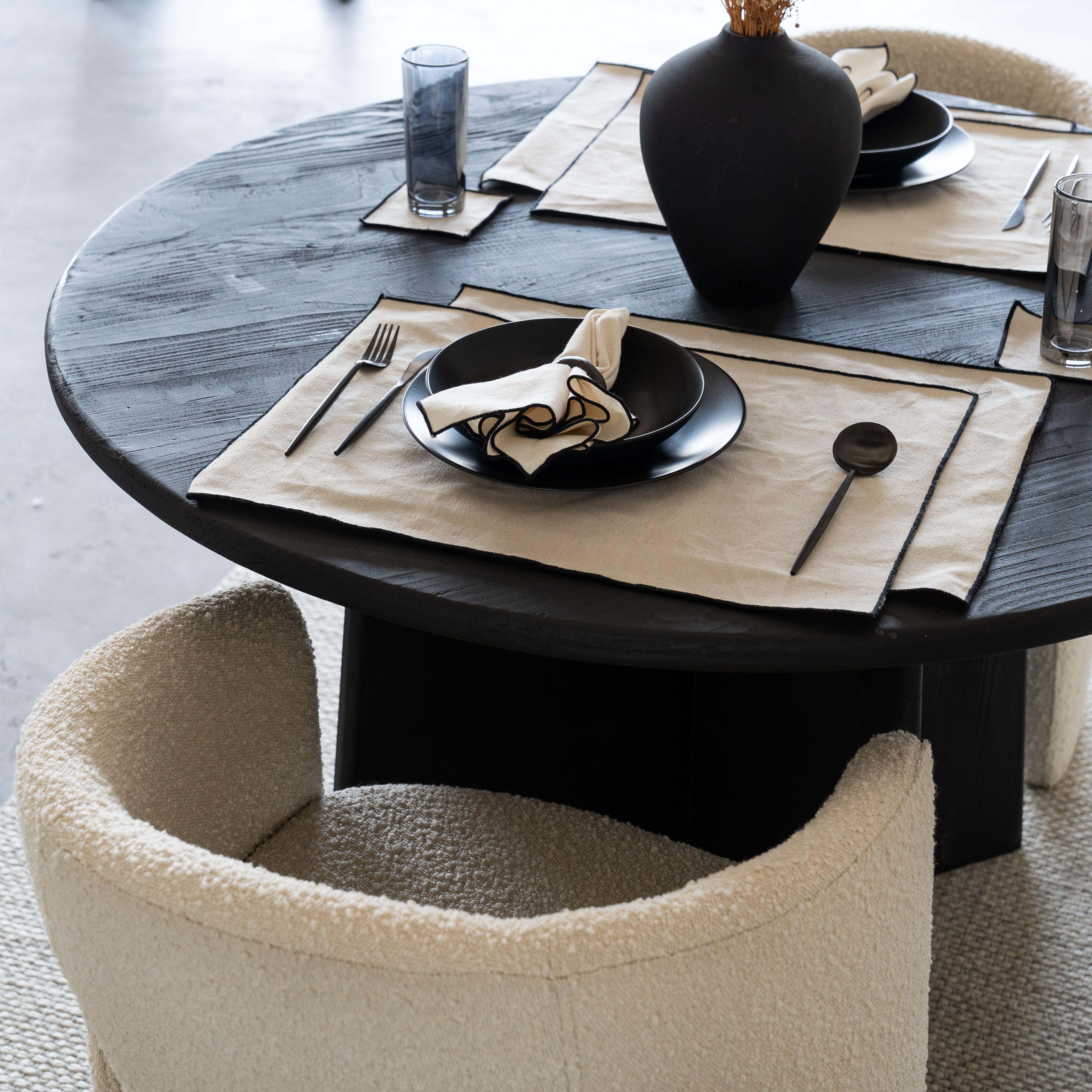 Shera Dining Table - Wood and Steel Furnitures