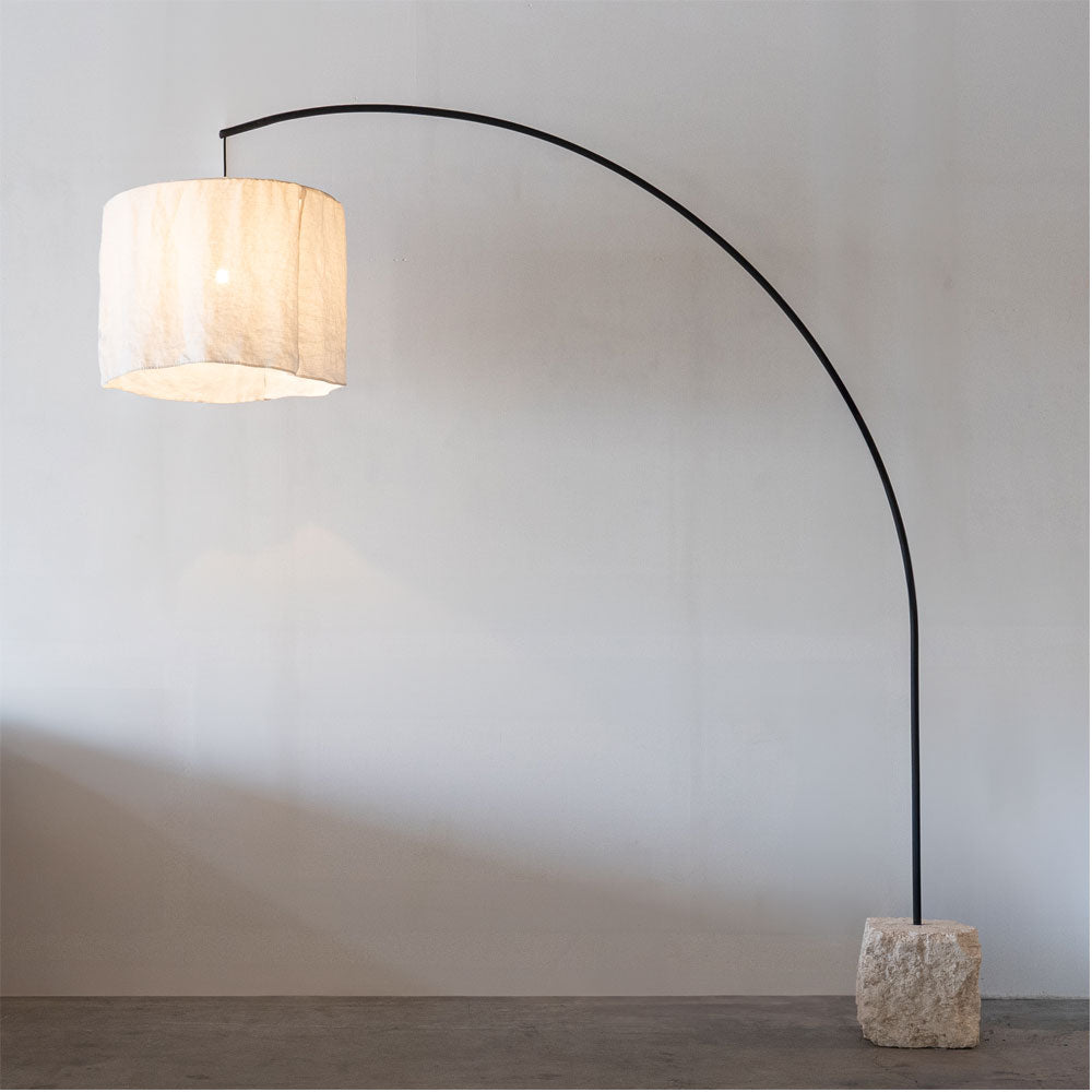 Arc Lamp - Wood and Steel Furnitures