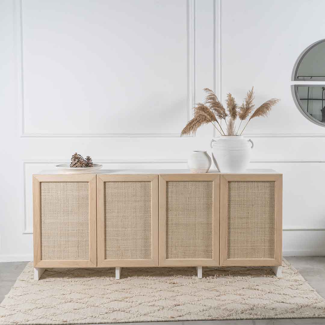 Dallas Sideboard - Wood and Steel Furnitures