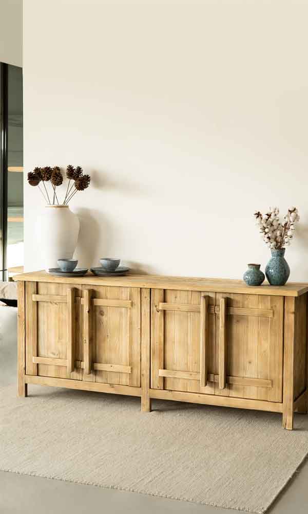 District Sideboard - Wood and Steel Furnitures