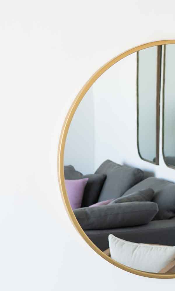 Florence Mirror - Wood and Steel Furnitures