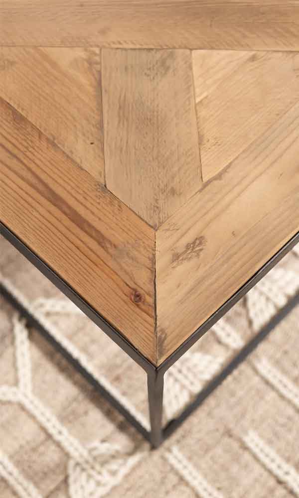 Nelson Coffee Table - Wood and Steel Furnitures