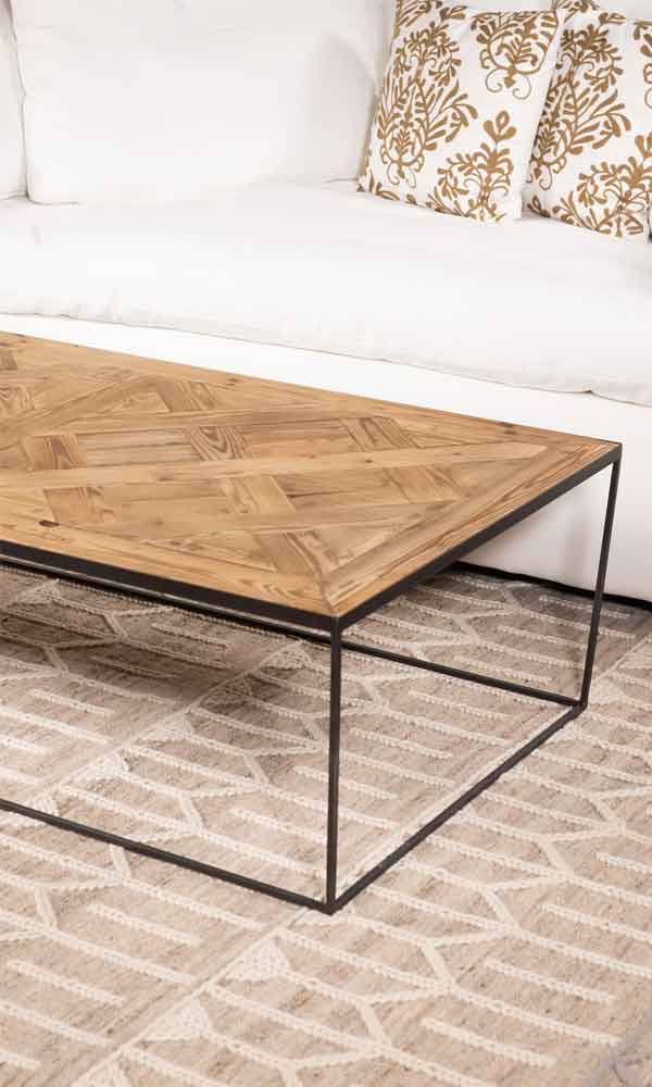 Nelson Coffee Table - Wood and Steel Furnitures