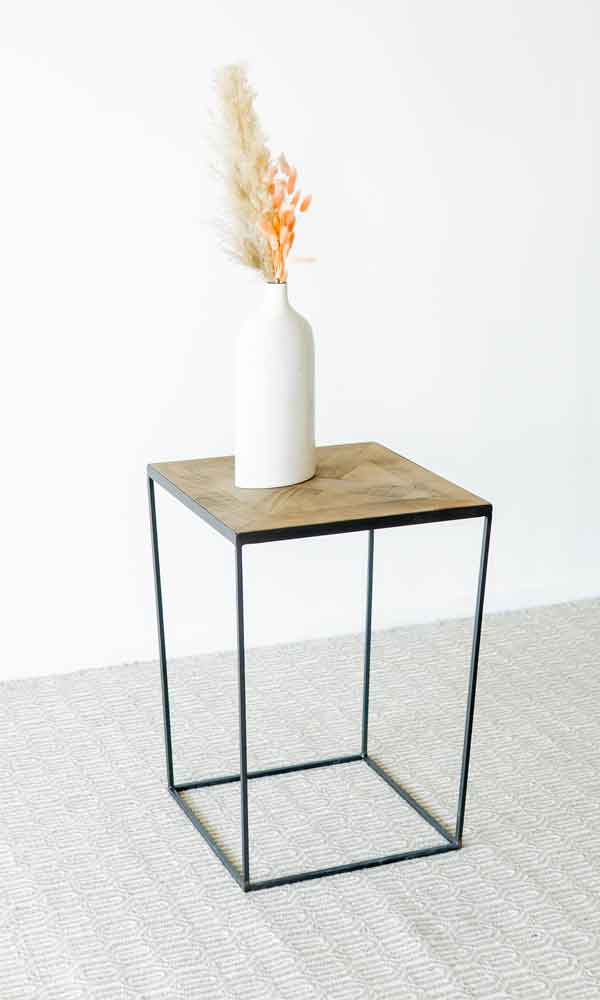 Nelson Side Table - Wood and Steel Furnitures