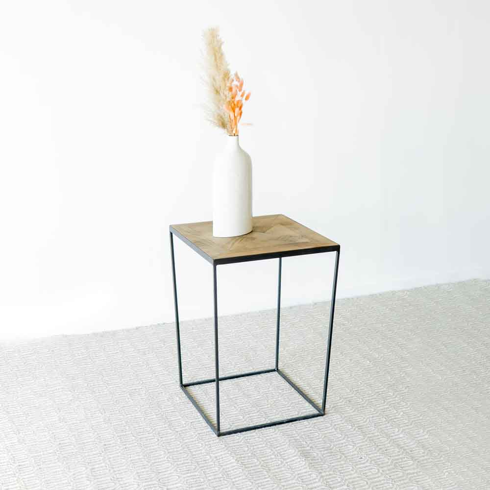 Nelson Side Table - Wood and Steel Furnitures