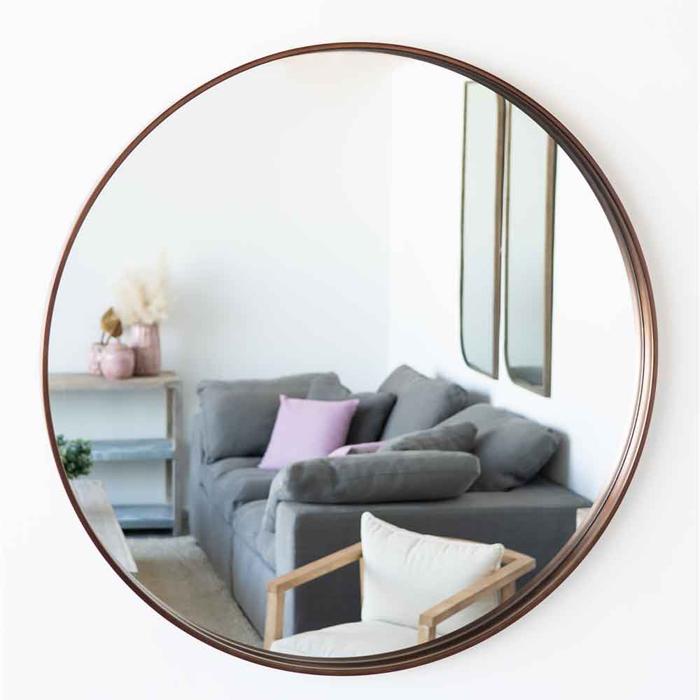 Shirley Mirror - Wood and Steel Furnitures